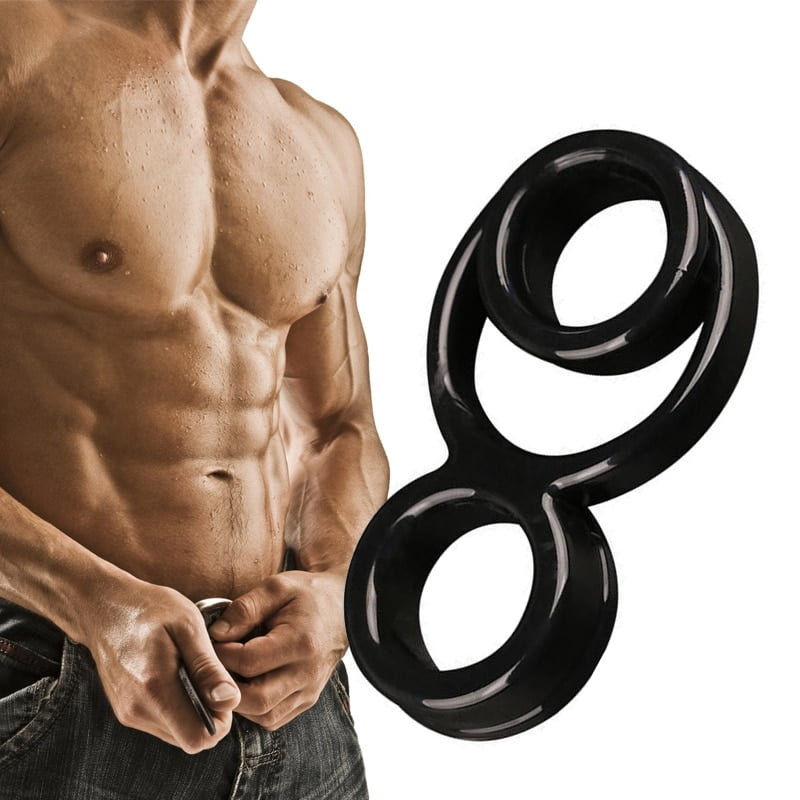 Black-Reusable-Penis-Ring-Delay-Ejaculation-Silicone-Triple-ring-Cock-Ring-Cockring-Prolong-Scrotum-Erection-Sex-1