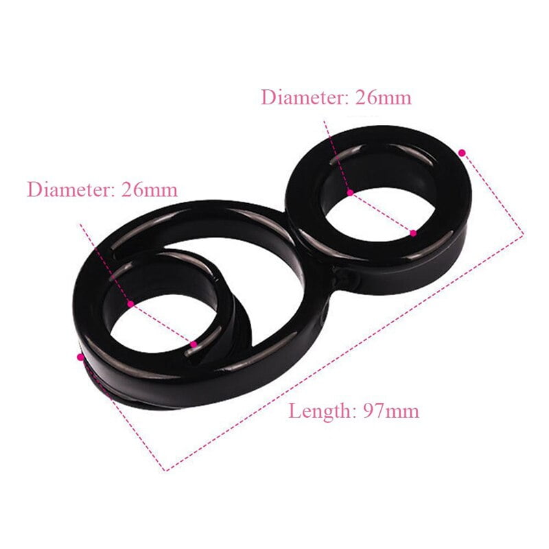 Black-Reusable-Penis-Ring-Delay-Ejaculation-Silicone-Triple-ring-Cock-Ring-Cockring-Prolong-Scrotum-Erection-Sex-2