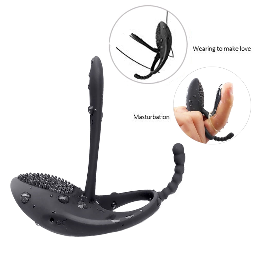 Vibrator-Ring-Double-Remote-Control-Vibrating-Ring-Elastic-Silicone-Premature-Ejaculation-Lock-Penis-with-Rings-Sex-1