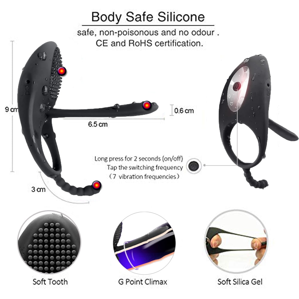 Vibrator-Ring-Double-Remote-Control-Vibrating-Ring-Elastic-Silicone-Premature-Ejaculation-Lock-Penis-with-Rings-Sex-4